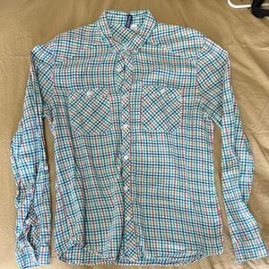 Divided Men's Colorful Checkered Button Down Shirt